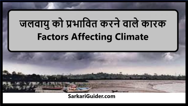 Factors Affecting Climate