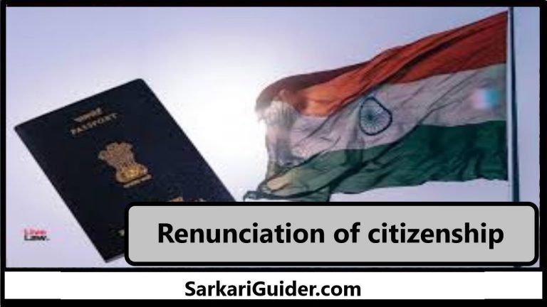 Renunciation of citizenship