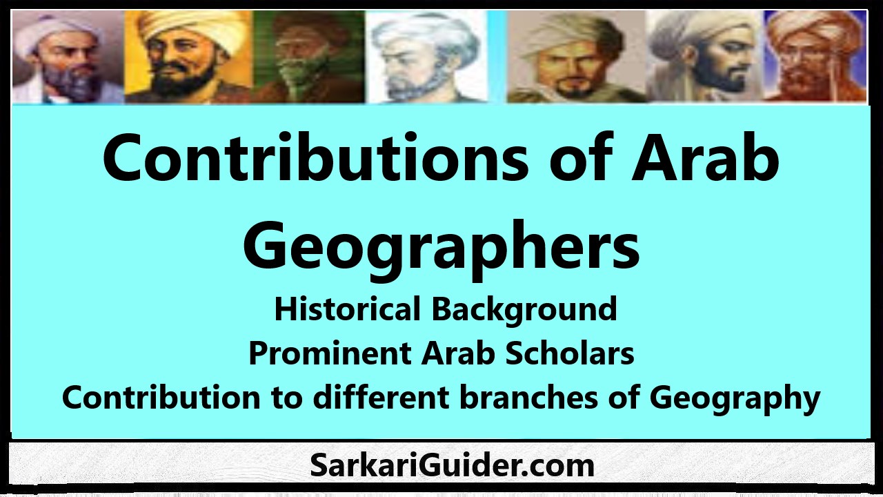 Contributions of Arab Geographers