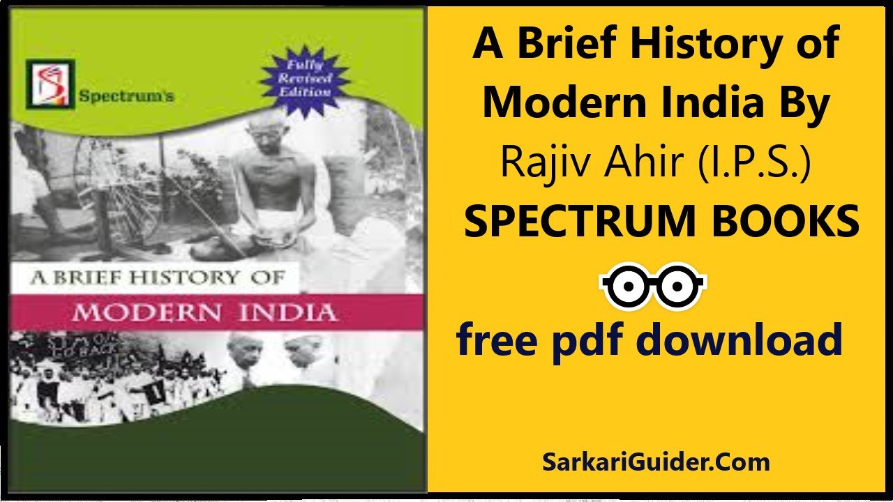 A Brief History of Modern India By Rajiv Ahir