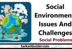 Social Environment: Issues And Challenges