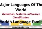 Major Languages Of The World