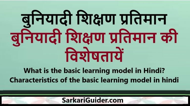 राबर्ट ग्लेसर का बुनियादी शिक्षण प्रतिमान