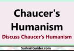 Chaucer's Humanism