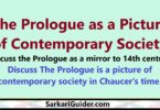 The Prologue as a Picture of Contemporary Society